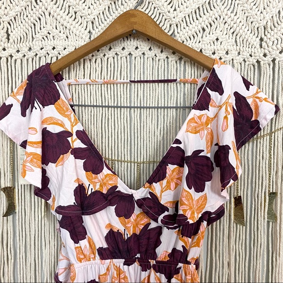 Maaji NWT Floral Backless Tiered Maxi Dress Size Small - Picture 7 of 13